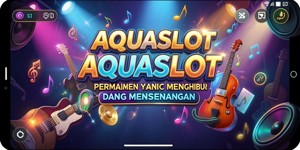 Tampilan gameplay AQUASLOT yang memanjakan mata dan telinga.