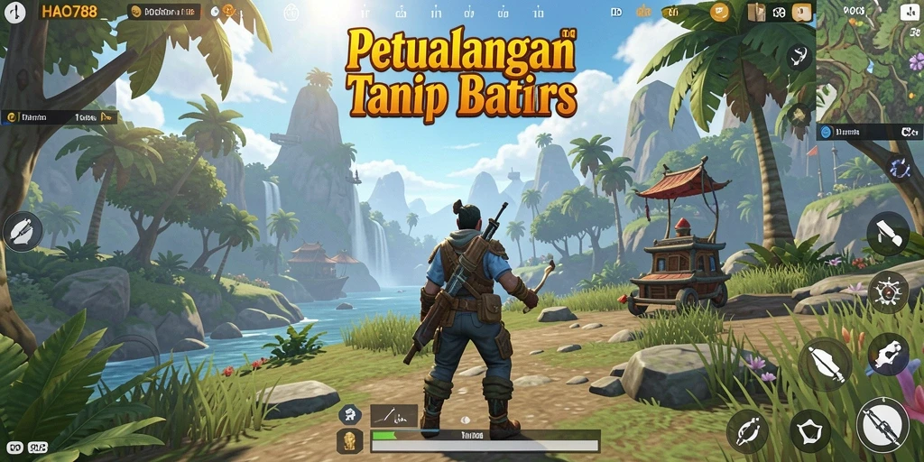Screenshot gameplay HAO788 menampilkan petualangan seru di dunia terbuka.