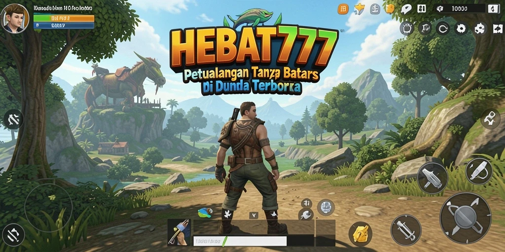 Screenshot HEBAT777 menampilkan momen menakjubkan dalam petualangan Open World.