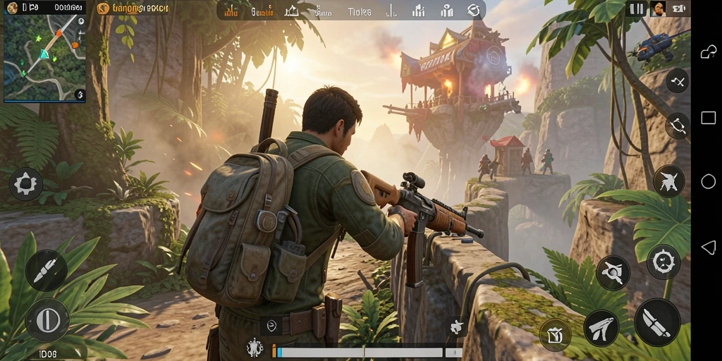 Tampilan gameplay seru di ID098 dengan aksi seru.