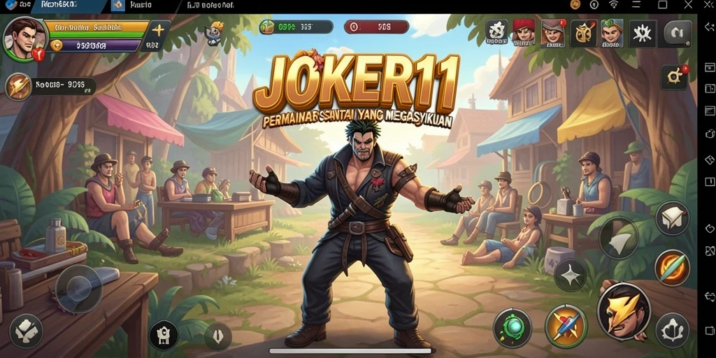Tampilan screenshot utama JOKER11 yang penuh warna dan dinamis.