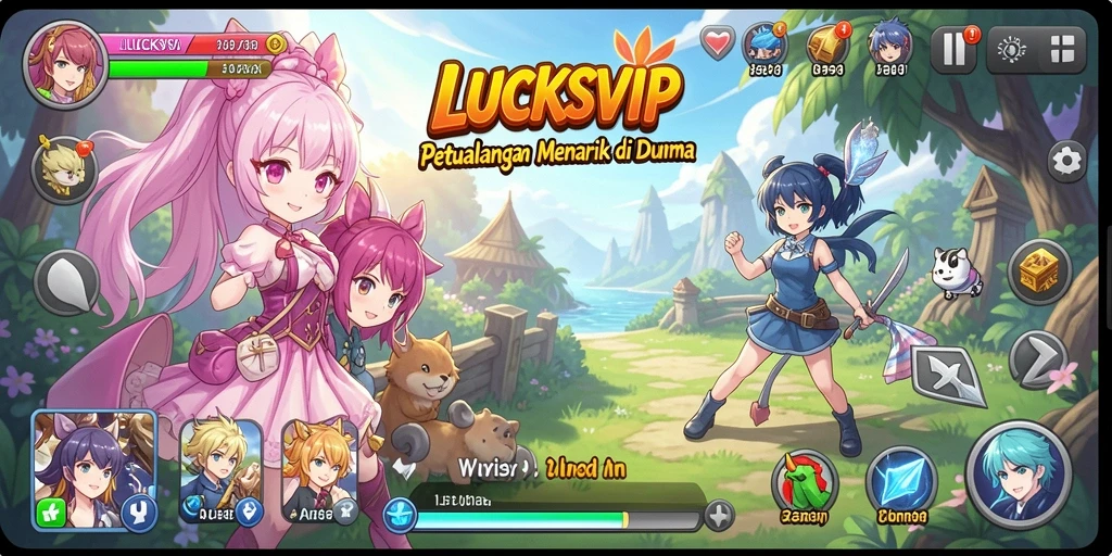 Gameplay menarik dari LUCKSVIP di dunia anime.