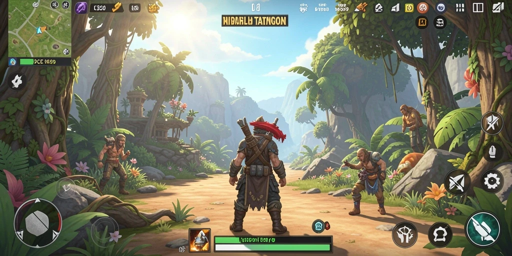 Screenshot gameplay OCE69 menampilkan petualangan seru di dunia terbuka.