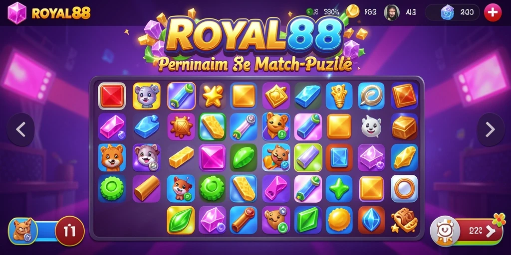 Tampilan menarik dari gameplay <strong>ROYAL88</strong> yang penuh warna.