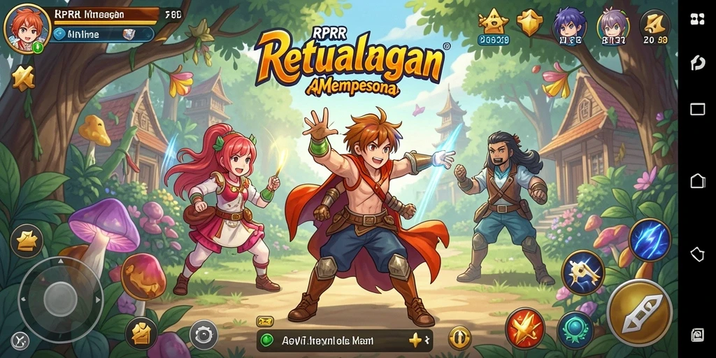 Tampilan grafis RPRR yang menakjubkan dalam gameplay Anime.