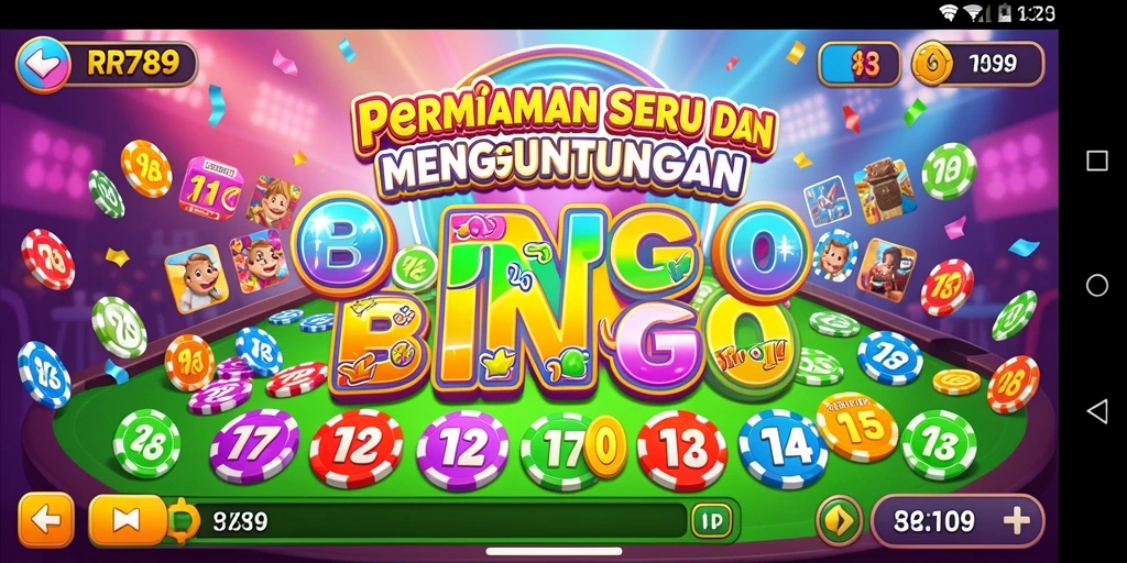 Tampilan gameplay Bingo yang mendebarkan dalam RR789.