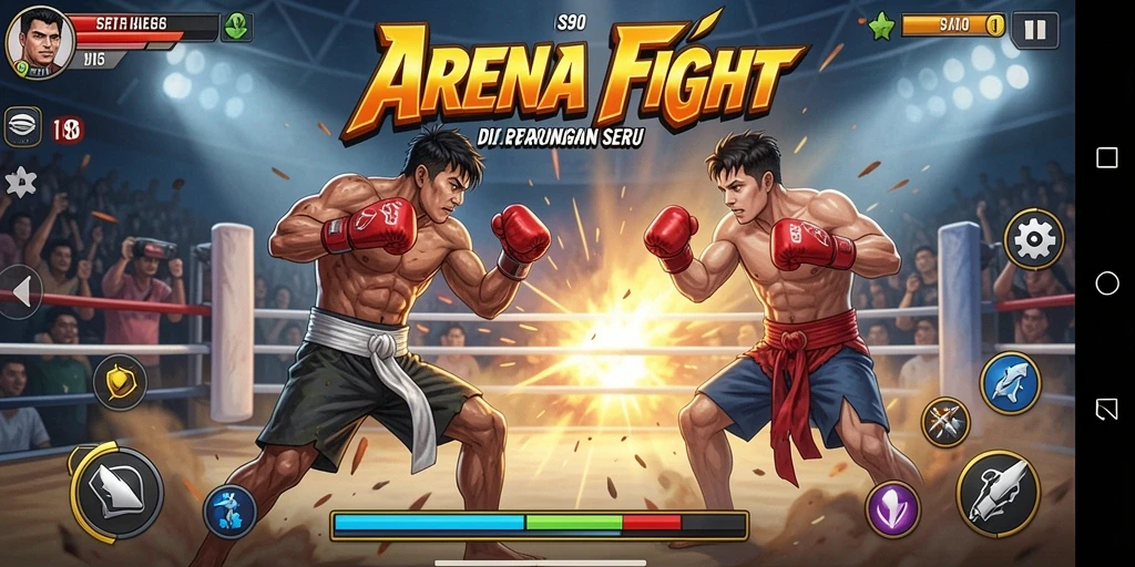 Tampilan gameplay pertarungan seru dan mendebarkan di S80.