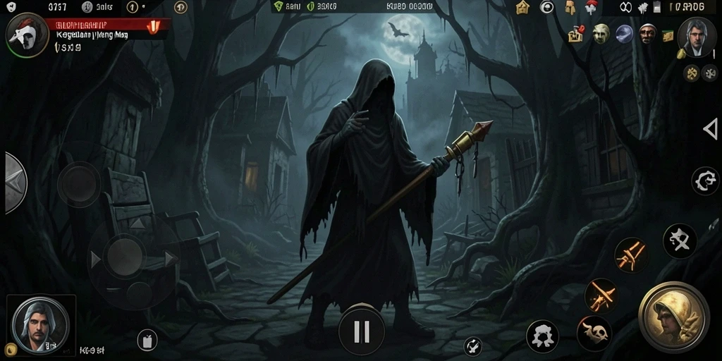 Tangkapan layar utama SUPERVIP menampilkan suasana gameplay yang menegangkan.