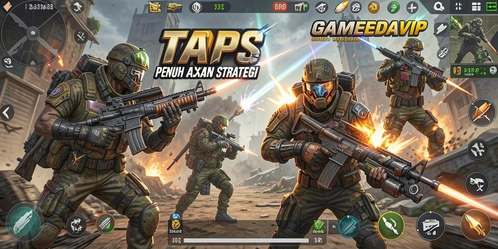 Screenshot menunjukkan aksi seru dalam <strong>TOKOPEDIAVIP</strong> di mode TPS.