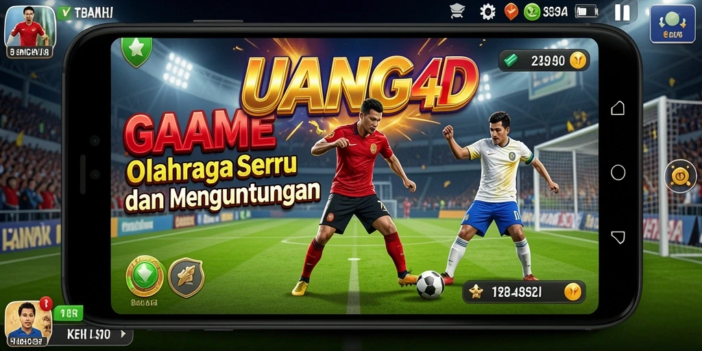 Tampilan gameplay seru dan penuh aksi dari UANG4D.