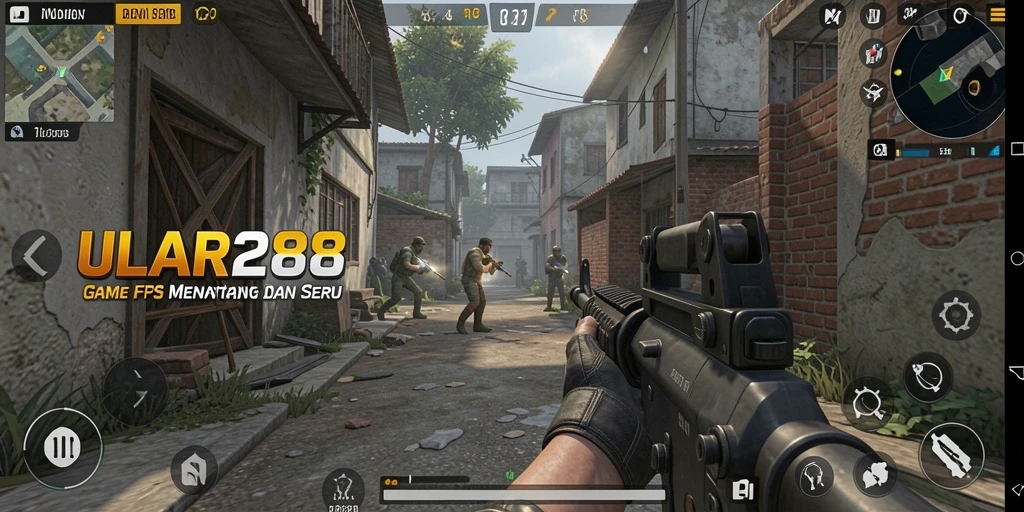 Tangkapan layar gameplay ULAR288 dengan aksi menembak yang mendebarkan.